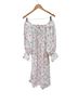 Sleeper 100% Linen Floral White Pink Casual Dress Size XS - photo 2