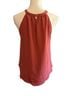 GLAMAZON 100% Polyester Red Sleeveless Blouse Size S - photo 2