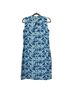 J. McLaughlin Print Blue Casual Dress Size L - photo 1