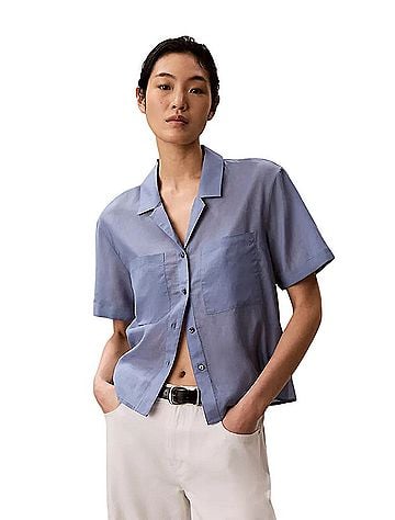Calvin Klein Short Sleeve Button-Down Shirt (view 1)