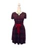 ModCloth 96% Polyester 4% Spandex 100% Polyester Print Red Black White Casual Dress Size S - photo 1