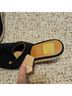 Kanna 100% Suede Black Sandals Size 9 1/2 - photo 3