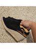 Kanna 100% Suede Black Sandals Size 9 1/2 - photo 4