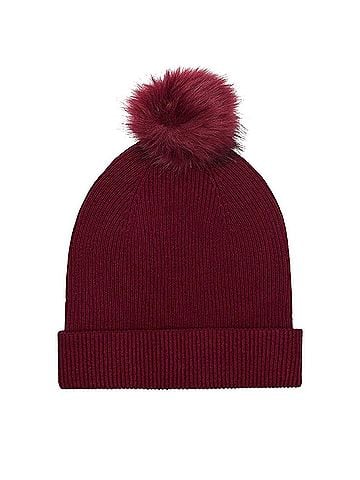 Reiss Pom-Pom Slouchy Knit Wool Beanie Beanie (view 1)