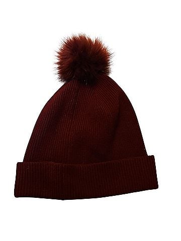 Reiss Pom-Pom Slouchy Knit Wool Beanie Beanie (view 2)