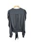 Ramy Brook 100% Polyester Solid Gray Long Sleeve Blouse Size L - photo 2