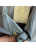 Ramy Brook 100% Polyester Solid Gray Long Sleeve Blouse Size L - photo 8
