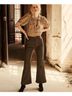 DÔEN Brown Green Dress Pants Size 0 - photo 1