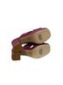 Charlotte Stone 100% Leather Purple Mule/Clog Size 9 1/2 - photo 8