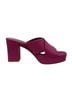 Charlotte Stone 100% Leather Purple Mule/Clog Size 9 1/2 - photo 2