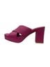 Charlotte Stone 100% Leather Purple Mule/Clog Size 9 1/2 - photo 4