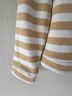Dudley Stephens Stripes Tan White Long Sleeve T-Shirt Size M - photo 4