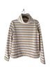 Dudley Stephens Stripes Tan White Long Sleeve T-Shirt Size M - photo 1