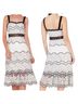 Foxiedox Solid Black White Cocktail Dress Size L - photo 2