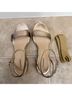 Pashion Solid Gold Sandals Size 7 1/2 - photo 5