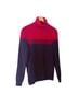 Saint James 100% Wool Blue Red Turtleneck Sweater Size L - photo 2