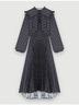 Maje 100% Polyester Polka Dots Black White Cocktail Dress Size 10 - photo 3