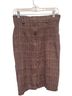 Mondi 100% Wool Plaid Brown Tan Wool Skirt Size 42 waist - photo 2