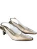 Stuart Weitzman Gold Heels Size 7 (slim) - photo 1