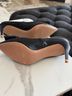 Tory Burch 100% Satin Black Heels Size 10 1/2 - photo 6