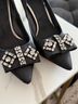 Tory Burch 100% Satin Black Heels Size 10 1/2 - photo 4