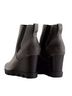 Sorel 100% Leather Solid Gray Black Boots Size 6 1/2 - photo 2
