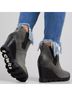Sorel 100% Leather Solid Gray Black Boots Size 6 1/2 - photo 4