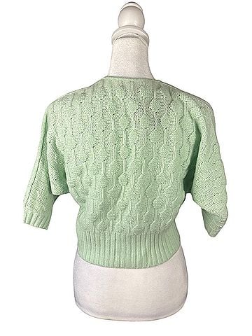 Charter Club Women's Cashmere V-Neck Rhinestone Cropped  Cashmere Cardigan (view 2)