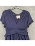 BHLDN Solid Blue Cocktail Dress Size 6 - photo 4