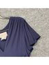 BHLDN Solid Blue Cocktail Dress Size 6 - photo 5