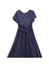BHLDN Solid Blue Cocktail Dress Size 6 - photo 2