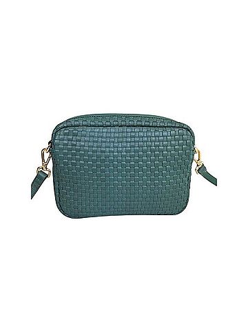 Quince Italian Leather Handwoven Crossbody Bag Crossbody Bag (view 2)