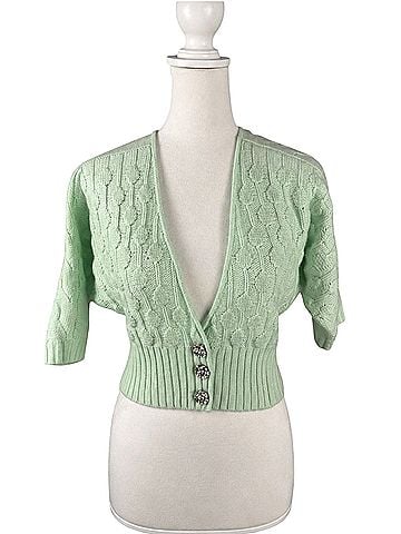 Charter Club Women's Cashmere V-Neck Rhinestone Cropped  Cashmere Cardigan (view 1)