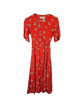 strapless open back dress Acacia Maxi Dress Isadora Floral Red main image 1