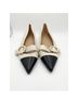 L.K. Bennett White Black Flats Size 9 - photo 8