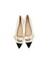 L.K. Bennett White Black Flats Size 9 - photo 1