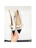 L.K. Bennett White Black Flats Size 9 - photo 4