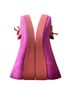 Bernardo 100% Suede Color Block Pink Orange Flats Size 8 - photo 3
