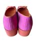 Bernardo 100% Suede Color Block Pink Orange Flats Size 8 - photo 6