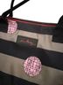 Vera Bradley Polka Dots Stripes Gray Red Pink Tote One size - photo 4