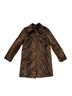 Johnston & Murphy 100% Acrylic Animal Print Black Brown Coat Size XS - photo 1