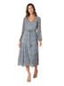 Lovestitch 100% Polyester Graphic Silver Casual Dress Size M - photo 2