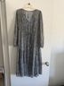 Lovestitch 100% Polyester Graphic Silver Casual Dress Size M - photo 5