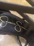 Jessica Simpson 100% Leather Black Sandals Size 6 1/2 - photo 6