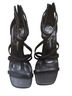Jessica Simpson 100% Leather Black Sandals Size 6 1/2 - photo 1