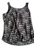 NIC and ZOE Plus 100% Polyester Black Tan Gray Sleeveless Top Size 1X - photo 2