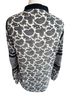 Michael Kors 100% Polyester Paisley Black Blue Button-Down Shirt Size XL - photo 2