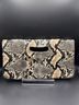 Nine West Snake Print Multi Color Leather Clutch One size - photo 4