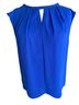 CeCe 100% Polyester Blue Sleeveless Blouse Size XL - photo 1