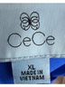 CeCe 100% Polyester Blue Sleeveless Blouse Size XL - photo 3
